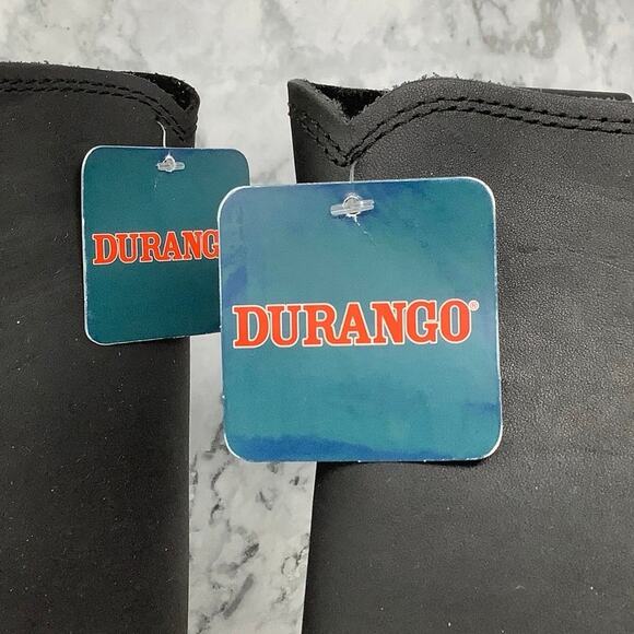 Durango Black Leather Men's Boots - Picture 10 of 12